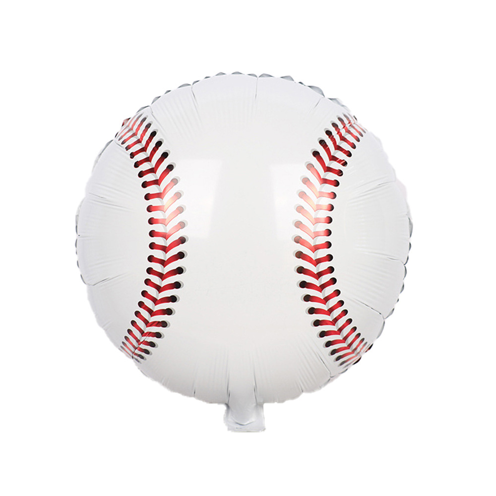 Cross-border various sports goods balloons, baseball, volleyball, basketball, rugby, aluminum film balloons, birthday decorations Specification image