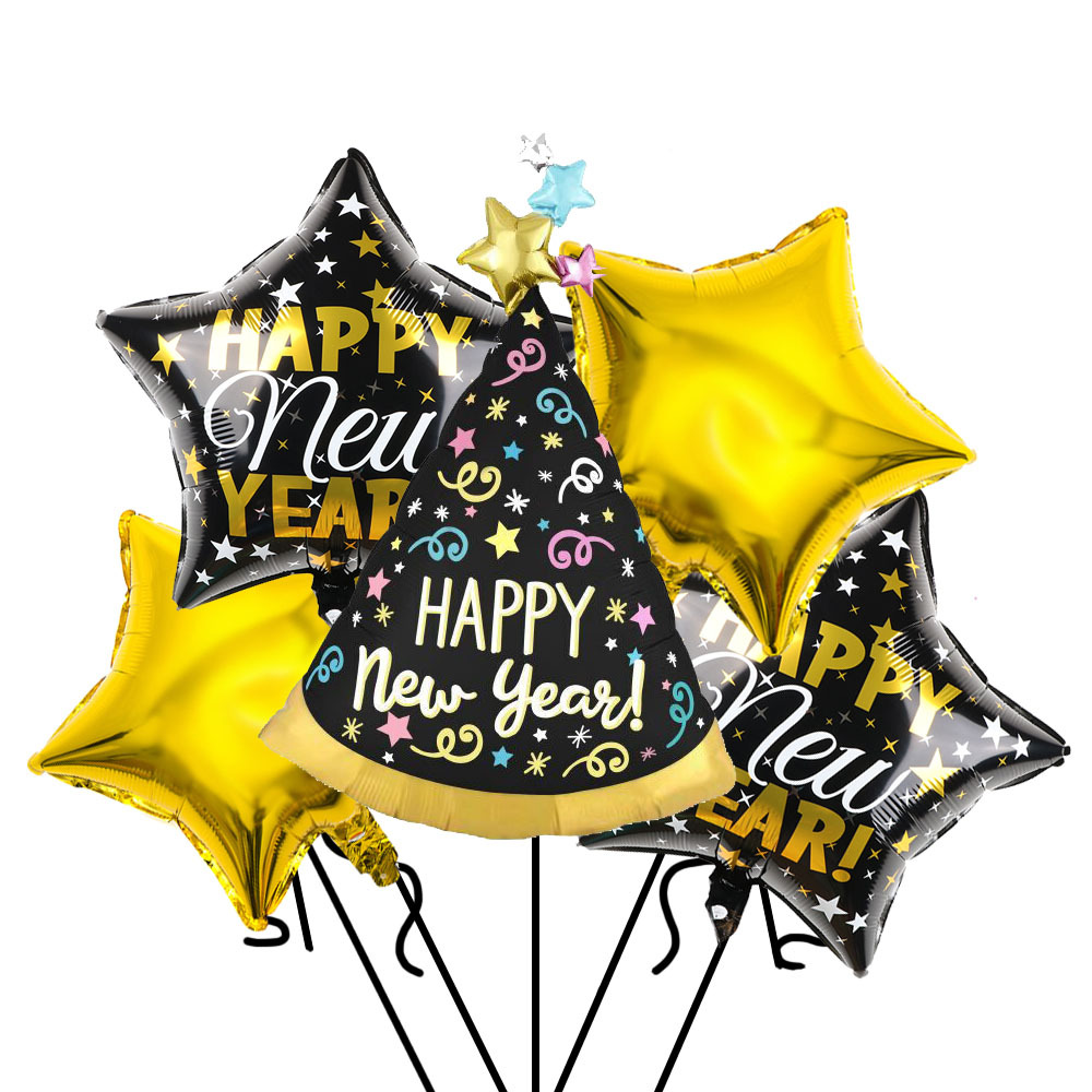 Cross-border Amazon 2023 New Year Aluminum Film Balloon Set - New-Style Carnival Party Decoration Aluminum Foil Balloon Manufacturer details Picture