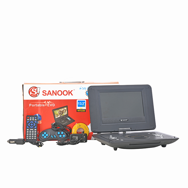 SANOOK厂家外贸10.1寸便携式移动DVD带迷你小电视高清播放器老人看戏机VCD视频机批发