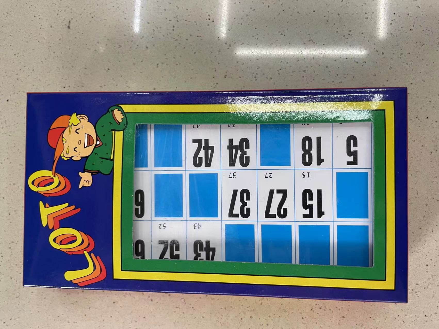90颗双面数字棋48张片LOTO 1CHECK OPP CARD