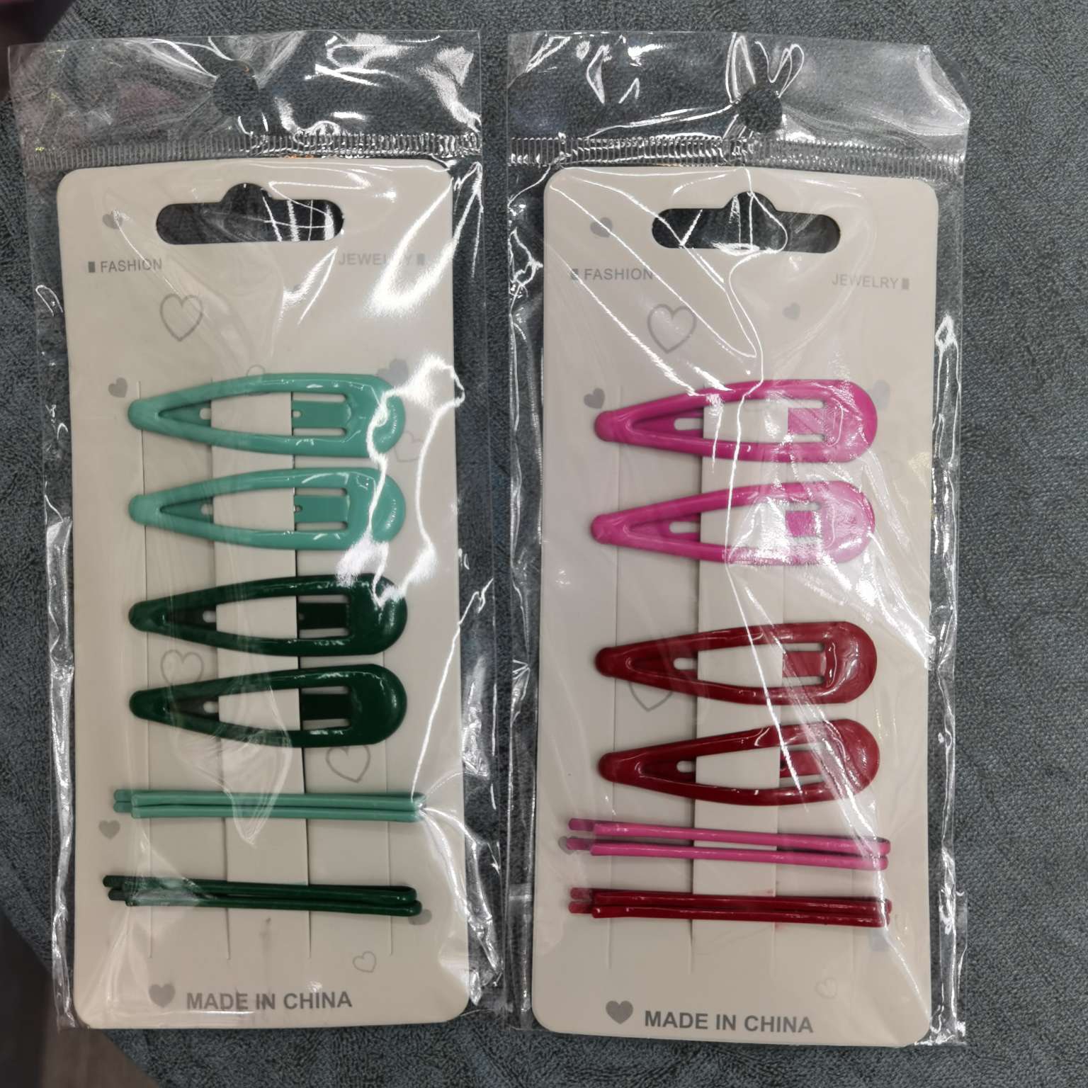 阿卡游饰品2022经典5㎝BB夹一字夹套装