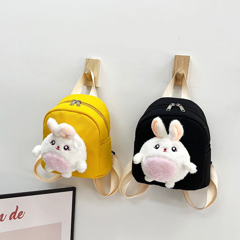 可爱小童背包幼儿公主双肩包男女孩帆布小包包外出宝宝迷你小书包