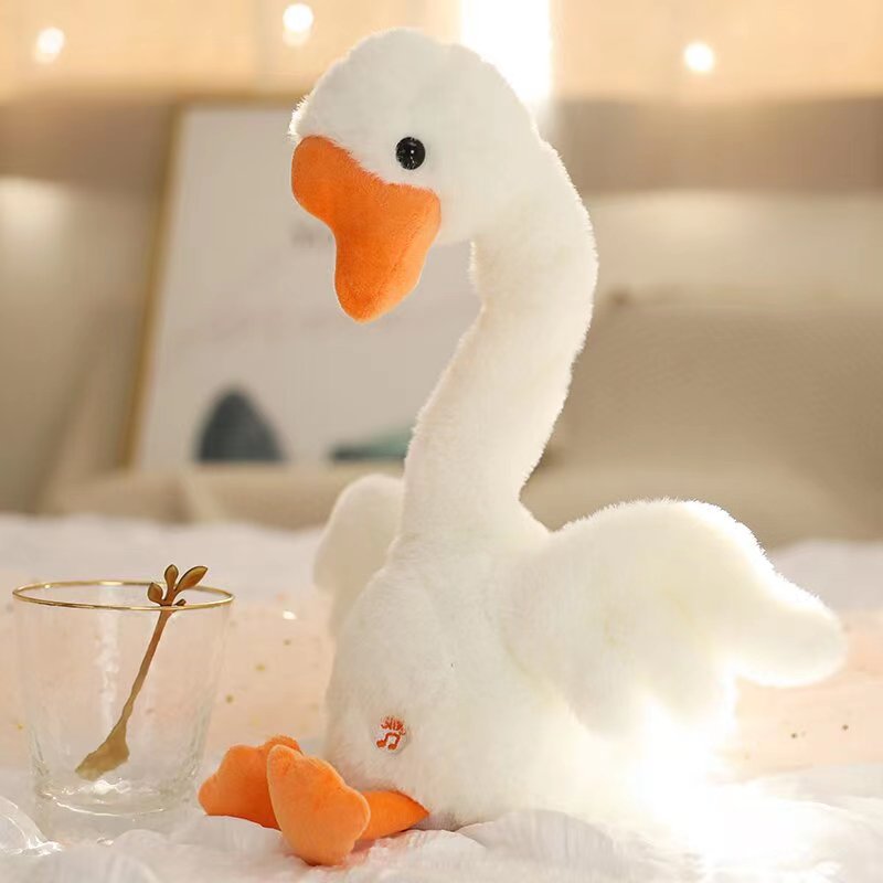 The best-selling electric toy, the cactus big white goose, twists and charges