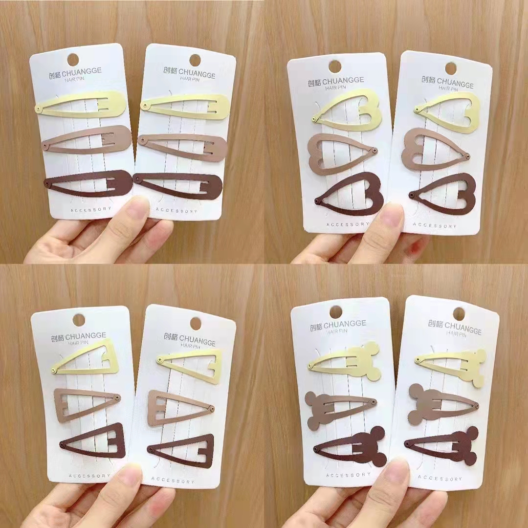 A popular bangs hair clip with a Korean duckbill clip and a simple one-line clip headwear Specification image