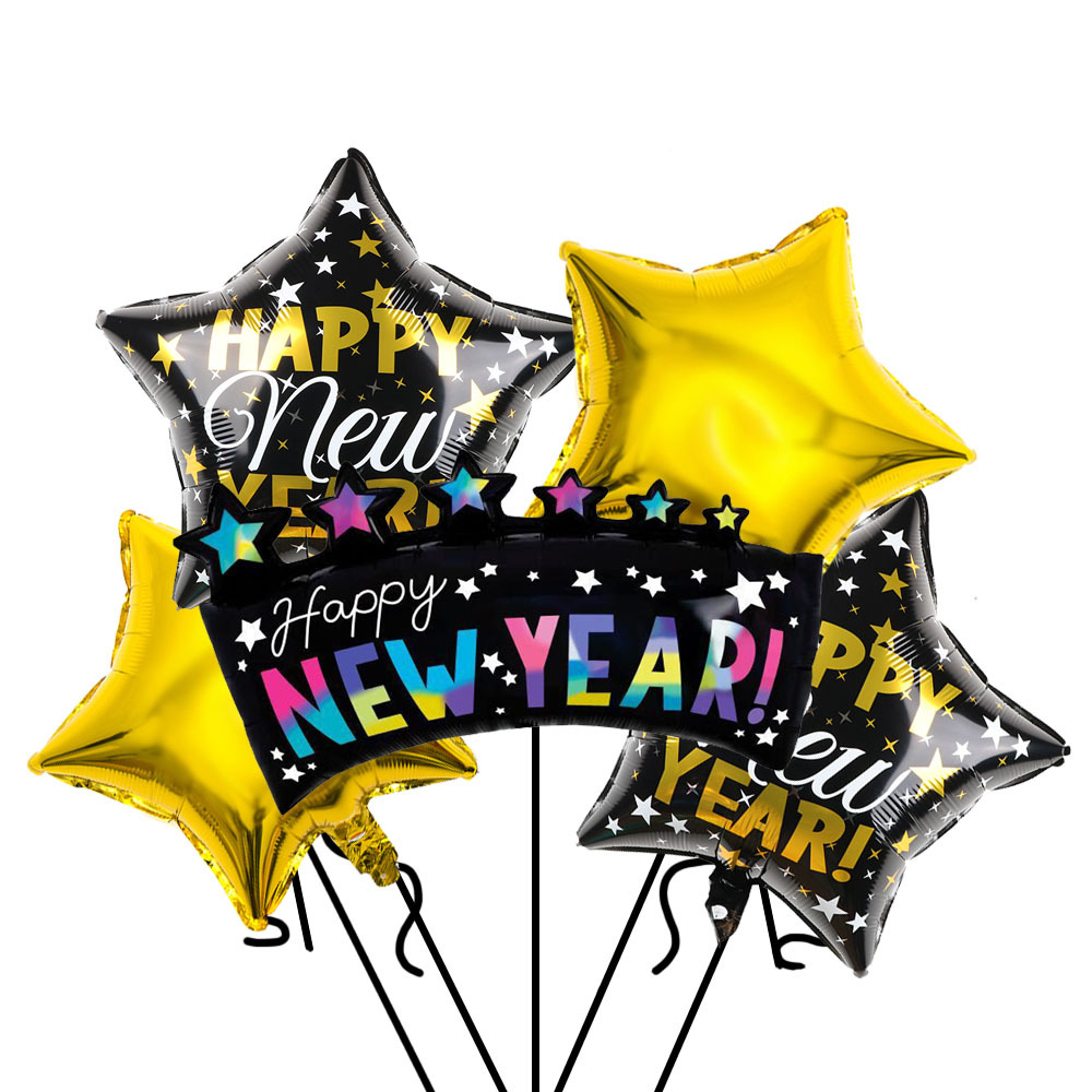 Cross-border Amazon 2023 New Year Aluminum Film Balloon Set - New-Style Carnival Party Decoration Aluminum Foil Balloon Manufacturer Application Scenario