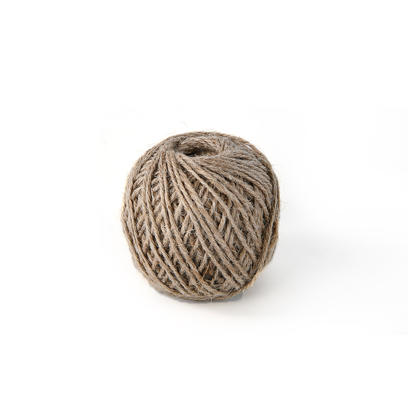 Venta directa de fábrica natural de alta calidad tres hebras de 2mm cordón de yute grueso esférico foto pared decorativa cordón de etiqueta