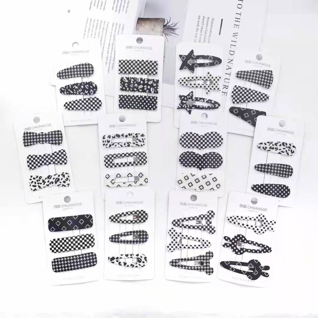 Hairpin girl, Korean Instagram side clip, popular color straight clip, candy clip, teenage girl hairpin, bangs, headwear, small clip