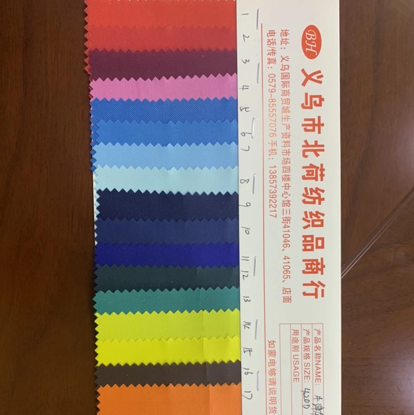Factory direct sales of best-selling new Oxford fabric 14 yellow mesh pattern, large stock of high, medium and low grade luggage, sofa, shoe materials and fabrics Specification image
