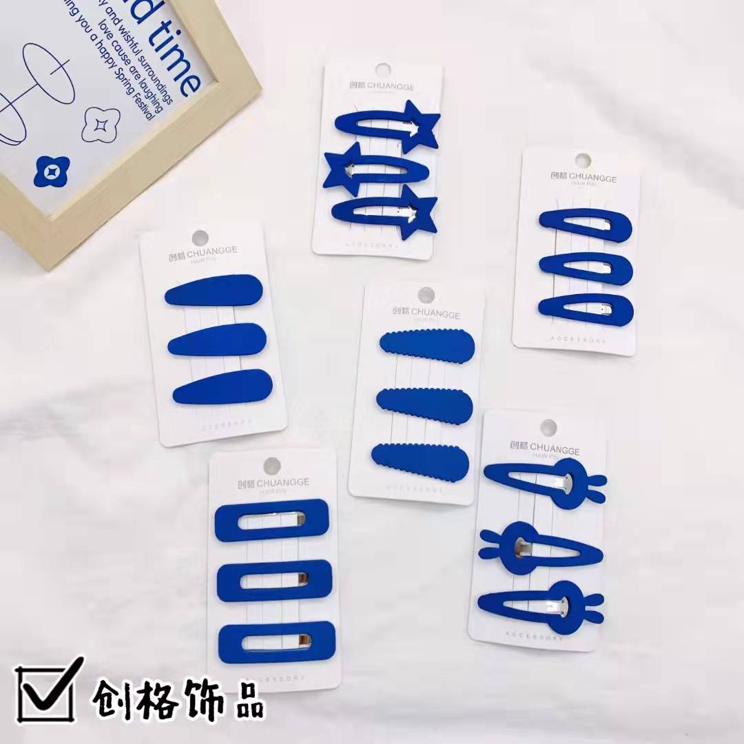 Cute Rhineland hair clips for girls, Korean hair accessories, hair clips, headwear clips, colorful and cute candy-colored cards, bb clips Item Picture