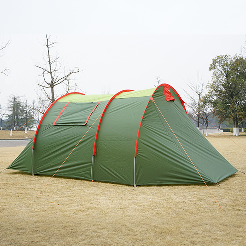 Xanuoduoji Outdoor one-bedroom, one-living-room camping, multi-functional park, large tent camping, waterproof, multi-person self-driving tour small house details Picture