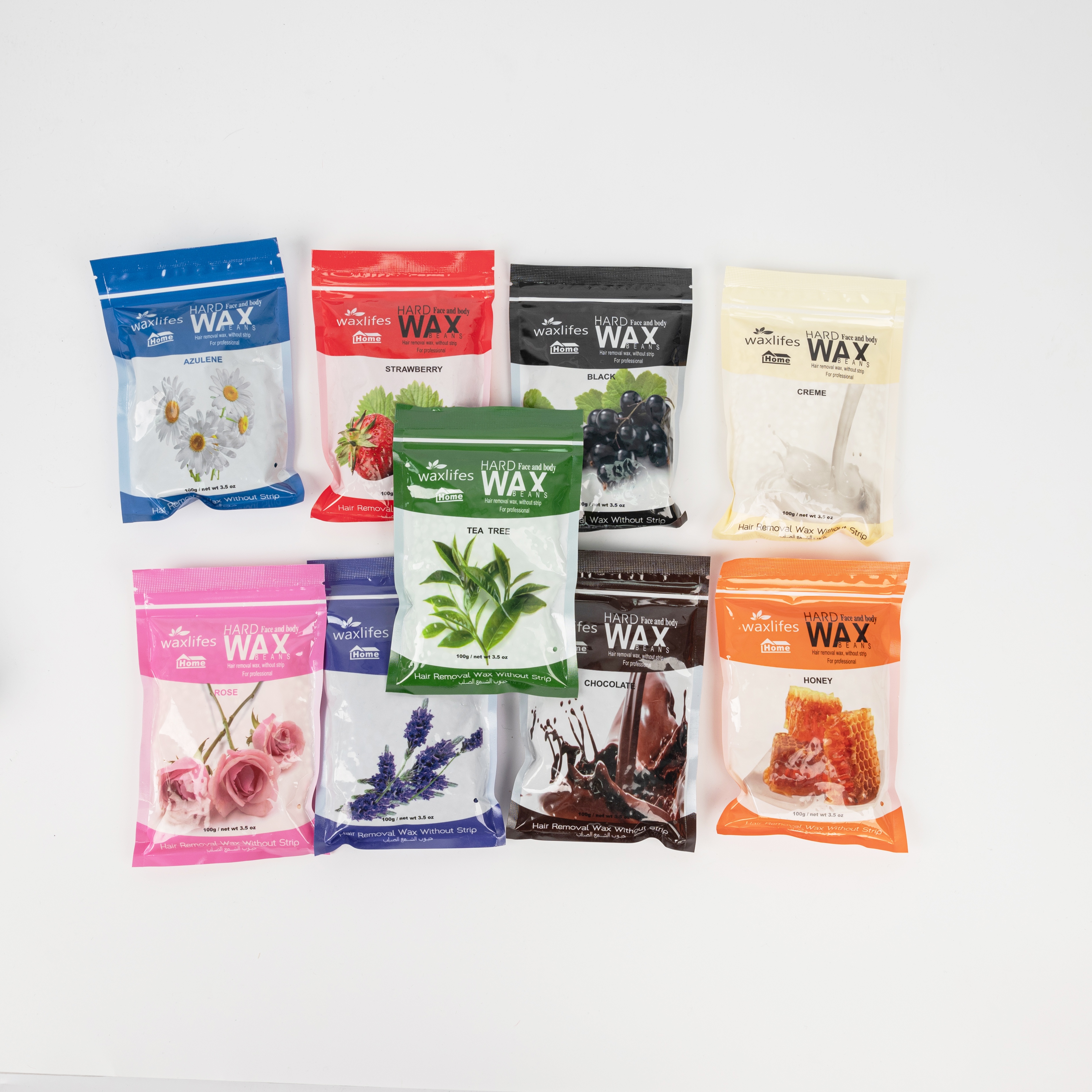 跨境专供高端系列脱毛蜜蜡豆热蜡脱毛膏全身脱毛低敏脱毛蜡比基尼