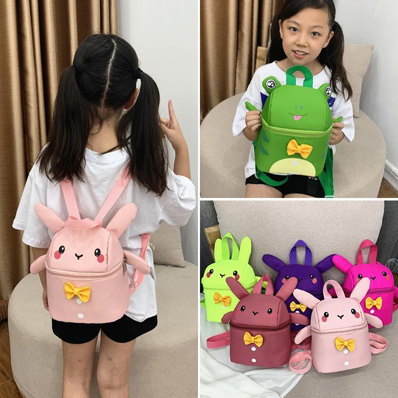 可爱兔子女童书包幼儿园小班轻便迷你小背包卡通小青蛙儿童双肩包
