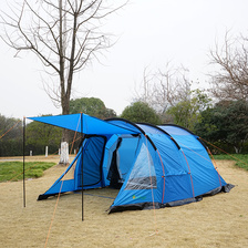 CHANODUG夏诺多吉多人隧道防水户外帐篷一室一厅露营防嗮帐篷