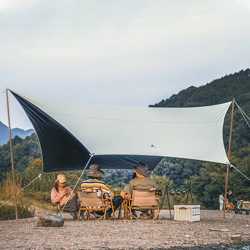 Xanuoduoji outdoor aluminum alloy canopy pole, camping tent thickened foyer pole, aluminum pole lengthened and raised, bracket splicing support pole Item Picture