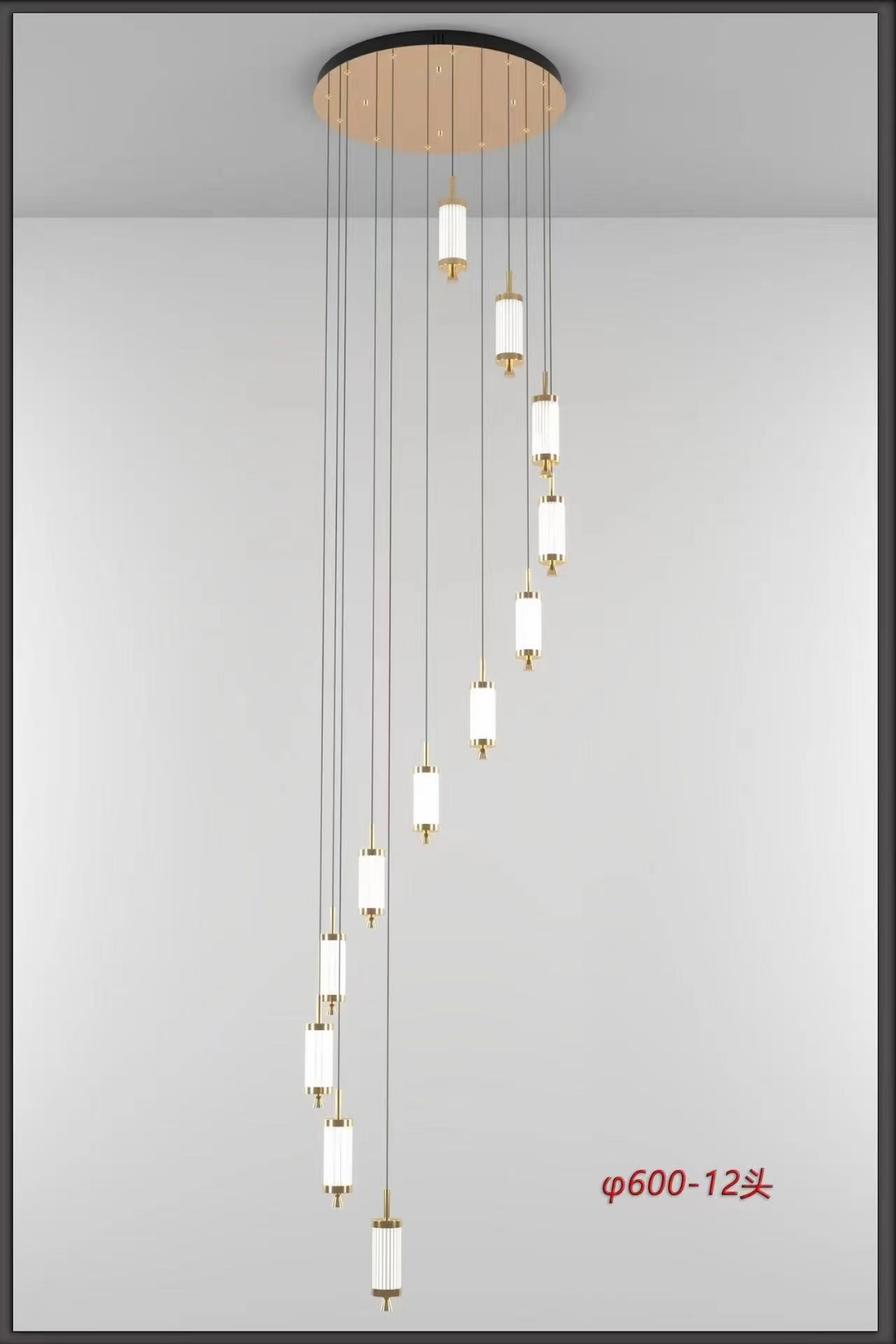 New chandelier! Bestseller!! Special offer!! 12 striped staircase lights Application Scenario