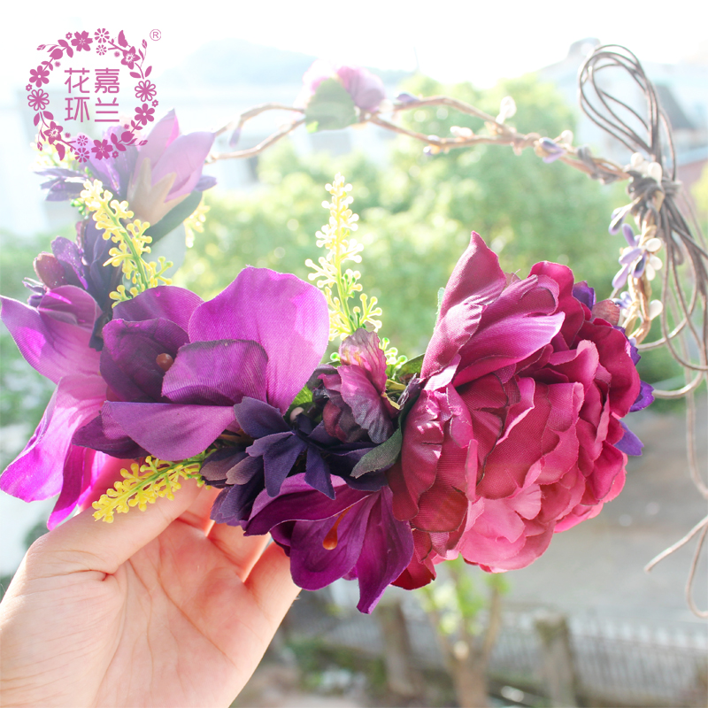 Yiwu Jialan Bridal Headwear 2023 New Oversized, fashionable, elegant and beautiful outdoor shooting top hat factory direct supply, in stock details Picture