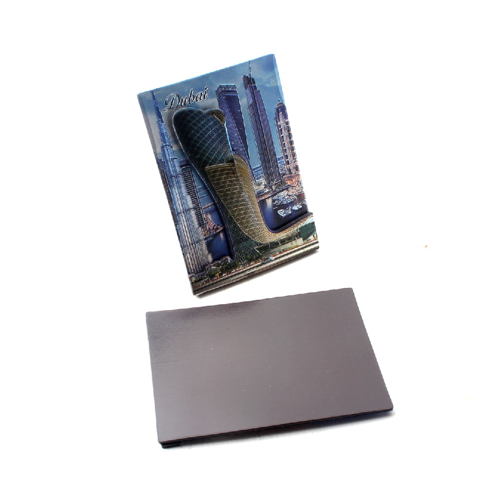 Venta directa de fábrica papel de aluminio de alto grado soft magnetic 3D travel souvenir dubai sailing hotel magnetic refrigerador sticks wholesale