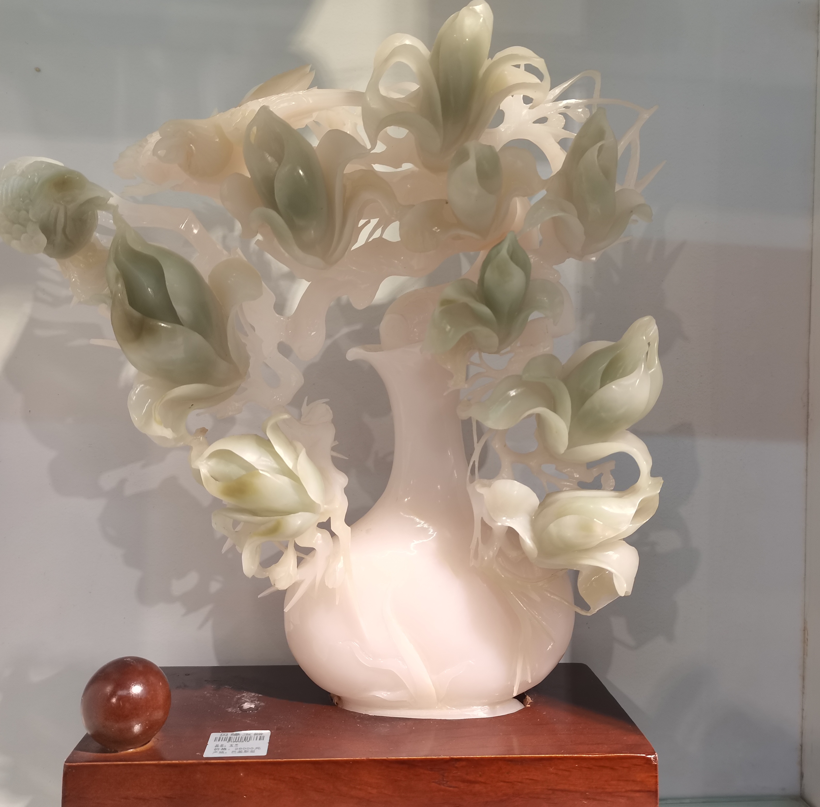 花瓶   玉兰花