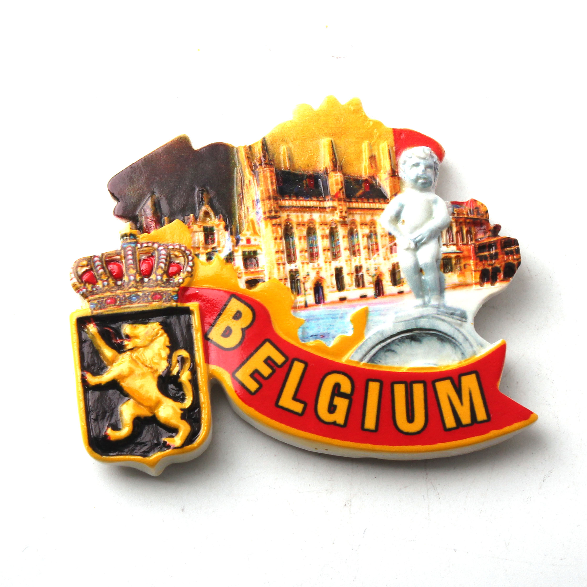 Fuente fábrica bruselas bélgica peurboy resina refrigerador stickers ver lugares de interés países refrigerador stickers wholesale Specification image