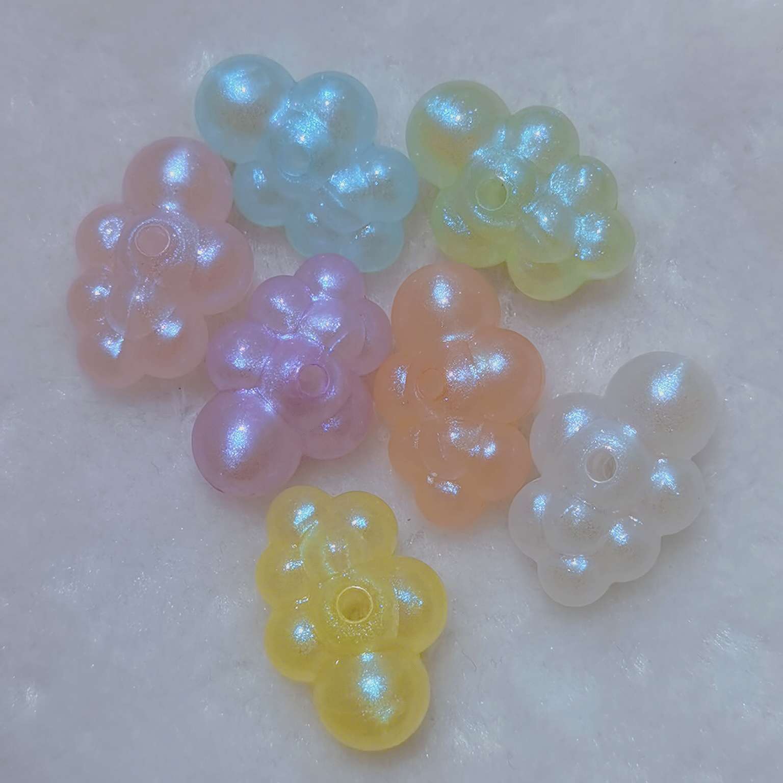 Acrylic cloud Mermaid Girl luminous cloud phone pendant accessory bracelet mobile phone pendant details Picture