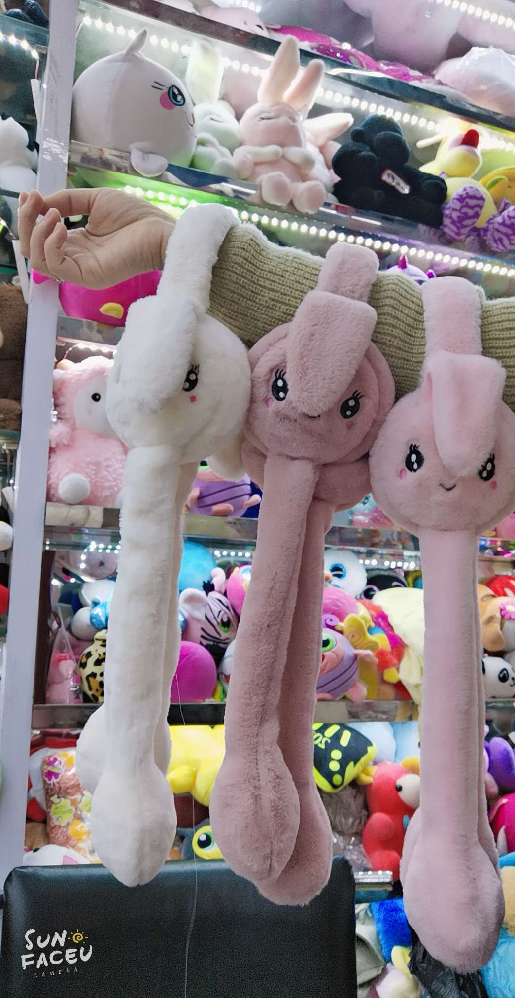 Xinqiqu children's ear cups, cute Douyin style, moving rabbit ear hat, popular lamb fleece warm ear bags, ear warmth 1168 ear cups details Picture