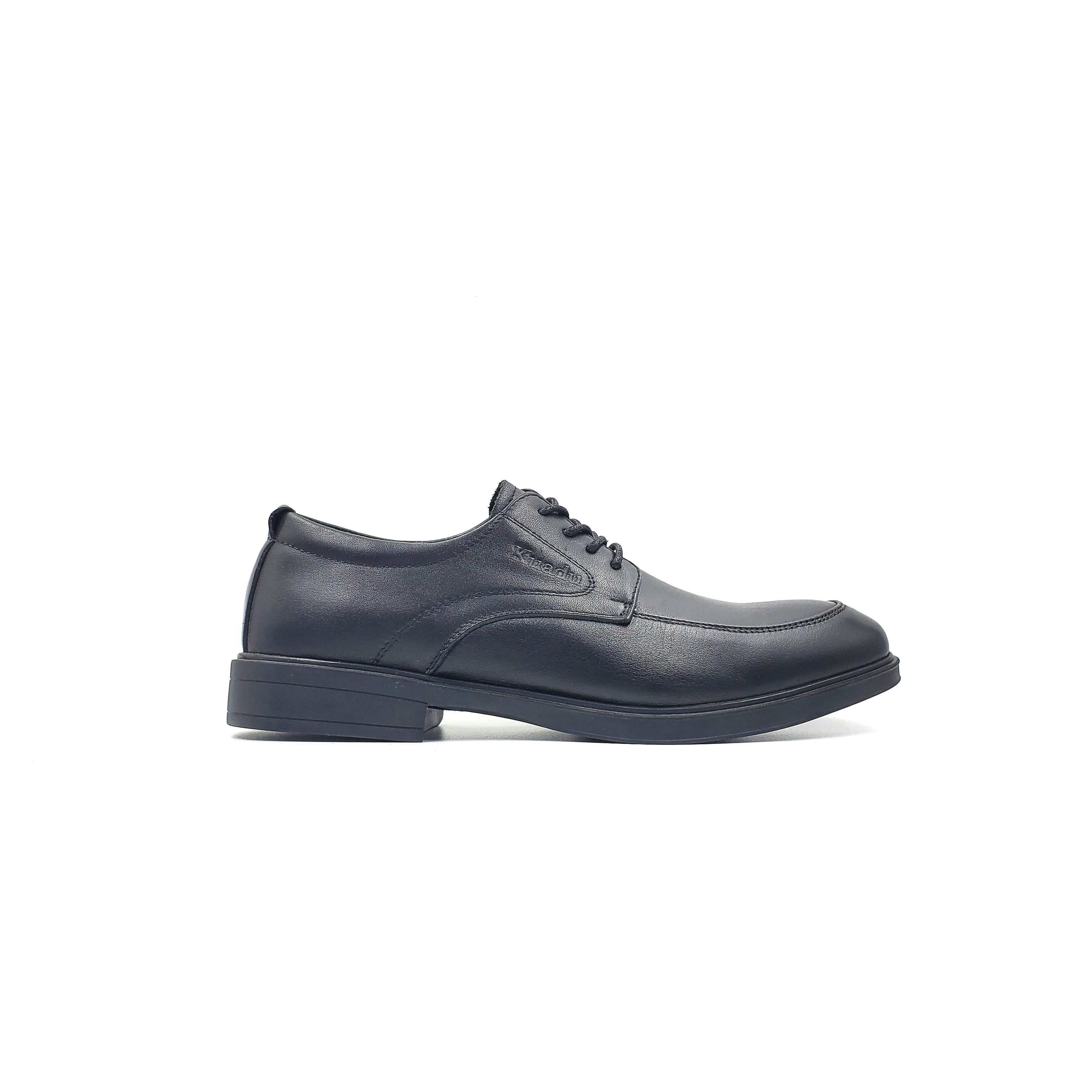 KUADU men's spring single shoes, men's casual British leather shoes, soft sole, anti-slip, waterproof, leather upper, lacing, business style