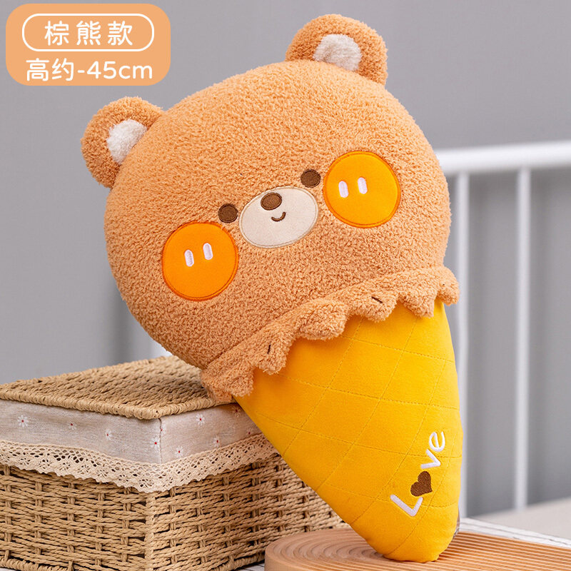 Cute cartoon ice cream plush pillow Item Picture