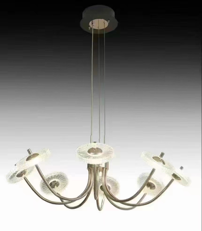 A bestseller! Brand Jingdi, Nordic modern minimalist style! 🎉 trichromatic light! Eight heads