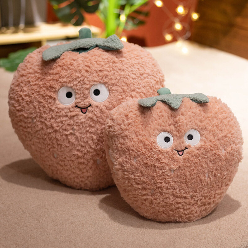 Cute cartoon fruit plush throw pillow