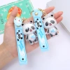 Cute ice bear Dundun doll key chain, cartoon panda keychain, couple bag, acrylic keychain wholesale Item Picture