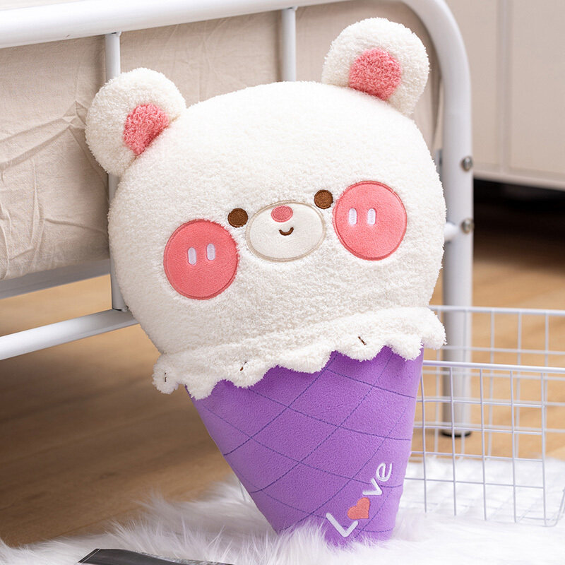Cute cartoon ice cream plush pillow Specification image