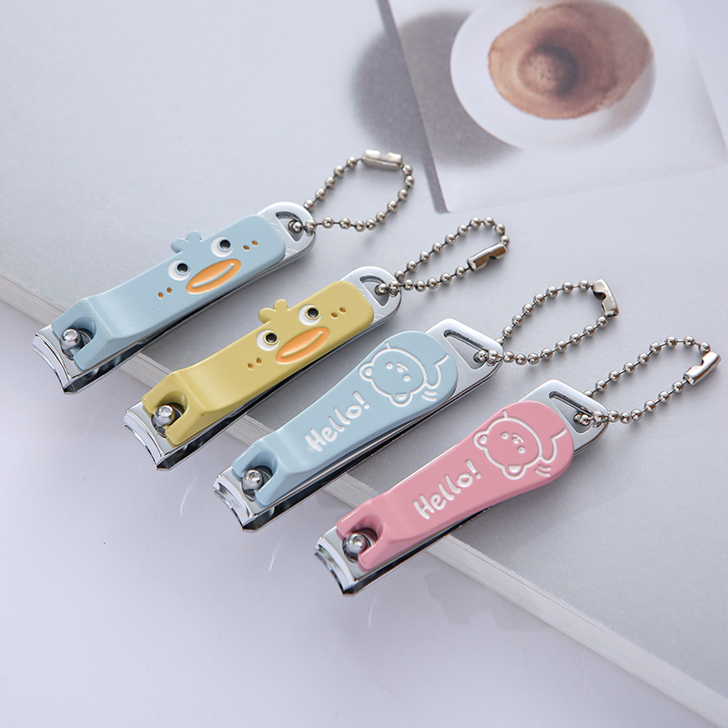 Creative cartoon nail clippers, flat-mouth nail clippers, portable home nail clippers, individual packaging, men's and women's nail trimming knives Specification image