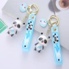 Cute ice bear Dundun doll key chain, cartoon panda keychain, couple bag, acrylic keychain wholesale details Picture