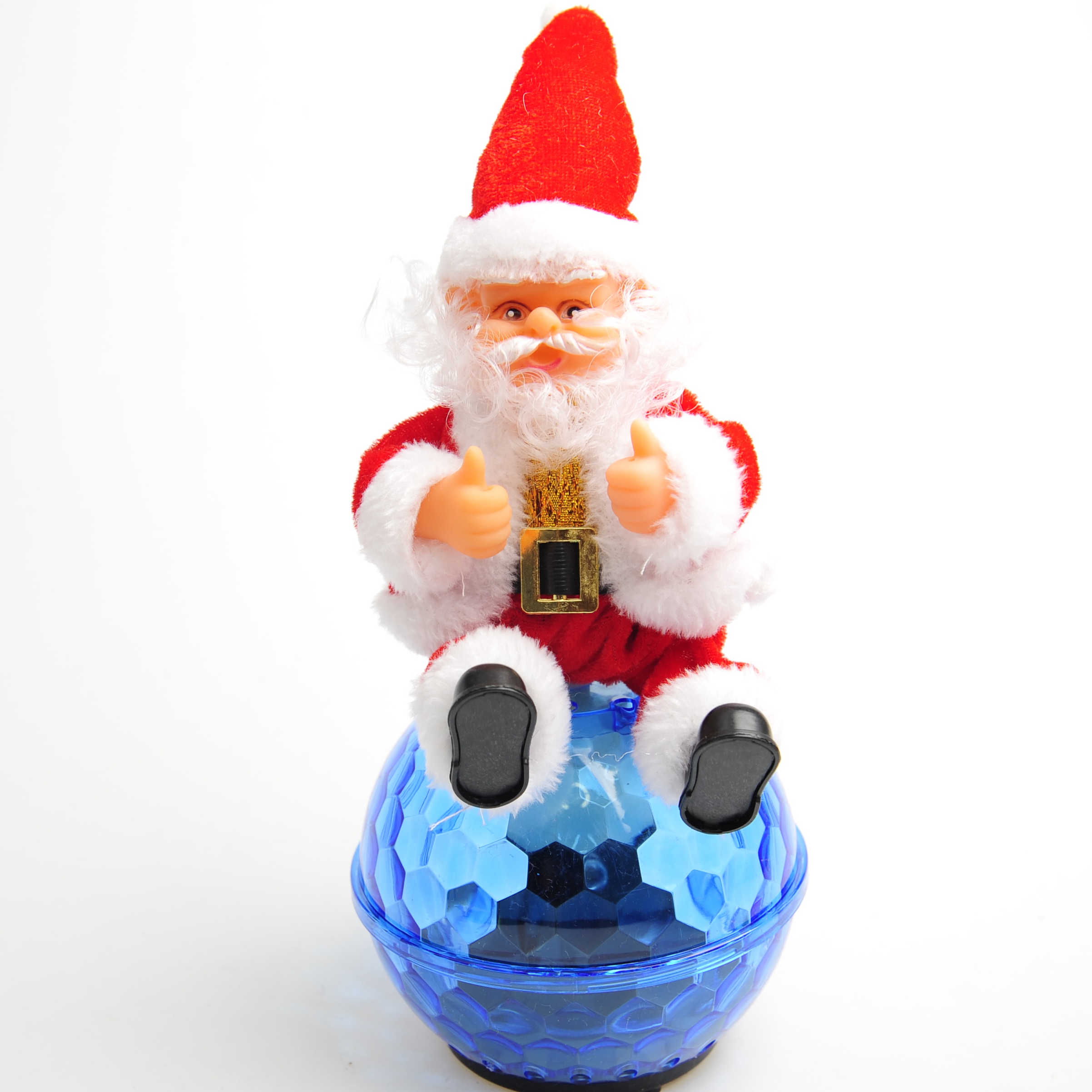 Electric Santa Claus, Christmas luminous ball, swinging Santa Claus, decorative ornaments, toys, Christmas Specification image