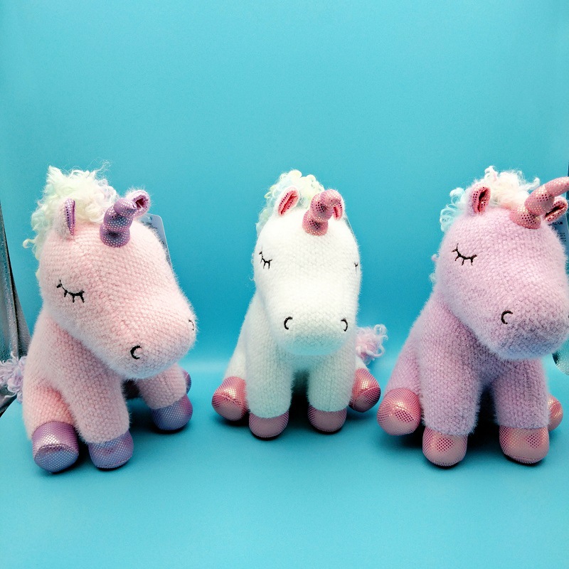 独角兽公仔/布娃娃儿童玩/可爱软萌毛线产品图