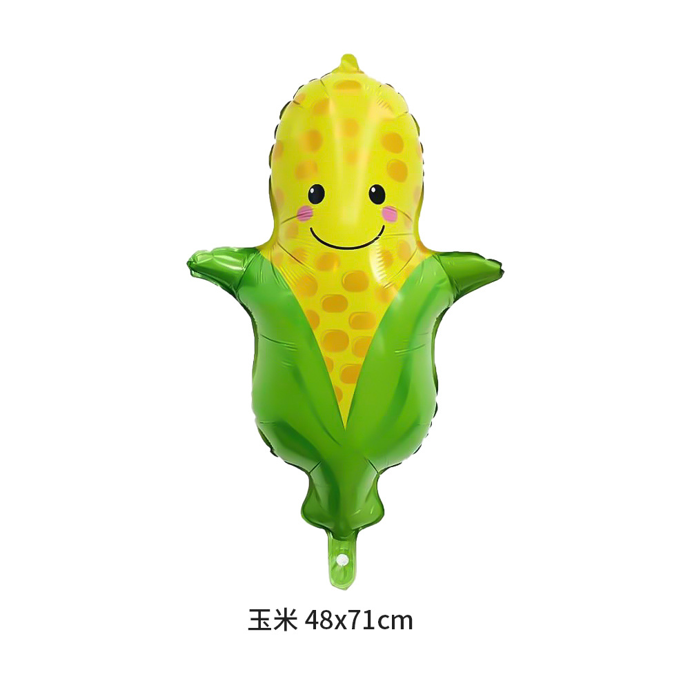 New product: Grape, tomato and carrot balloon birthday party decoration and arrangement, fruit and vegetable aluminum foil balloons Application Scenario