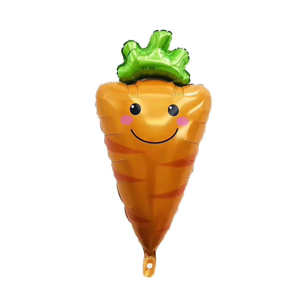 New product: Grape, tomato and carrot balloon birthday party decoration and arrangement, fruit and vegetable aluminum foil balloons details Picture