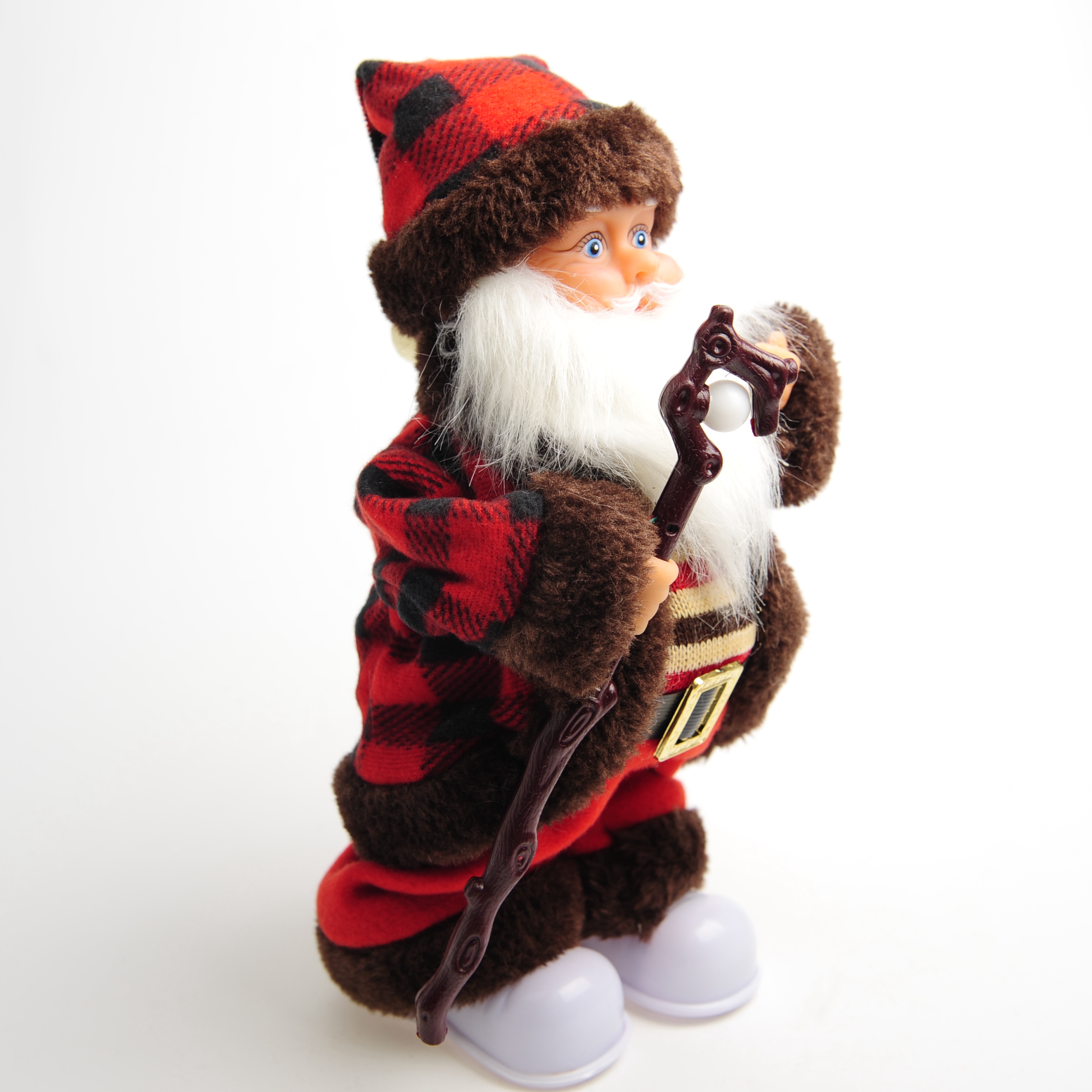 Electric Santa Claus Christmas cane, Electric swinging Old man, Santa Claus decorative ornaments, toys, Christmas Specification image