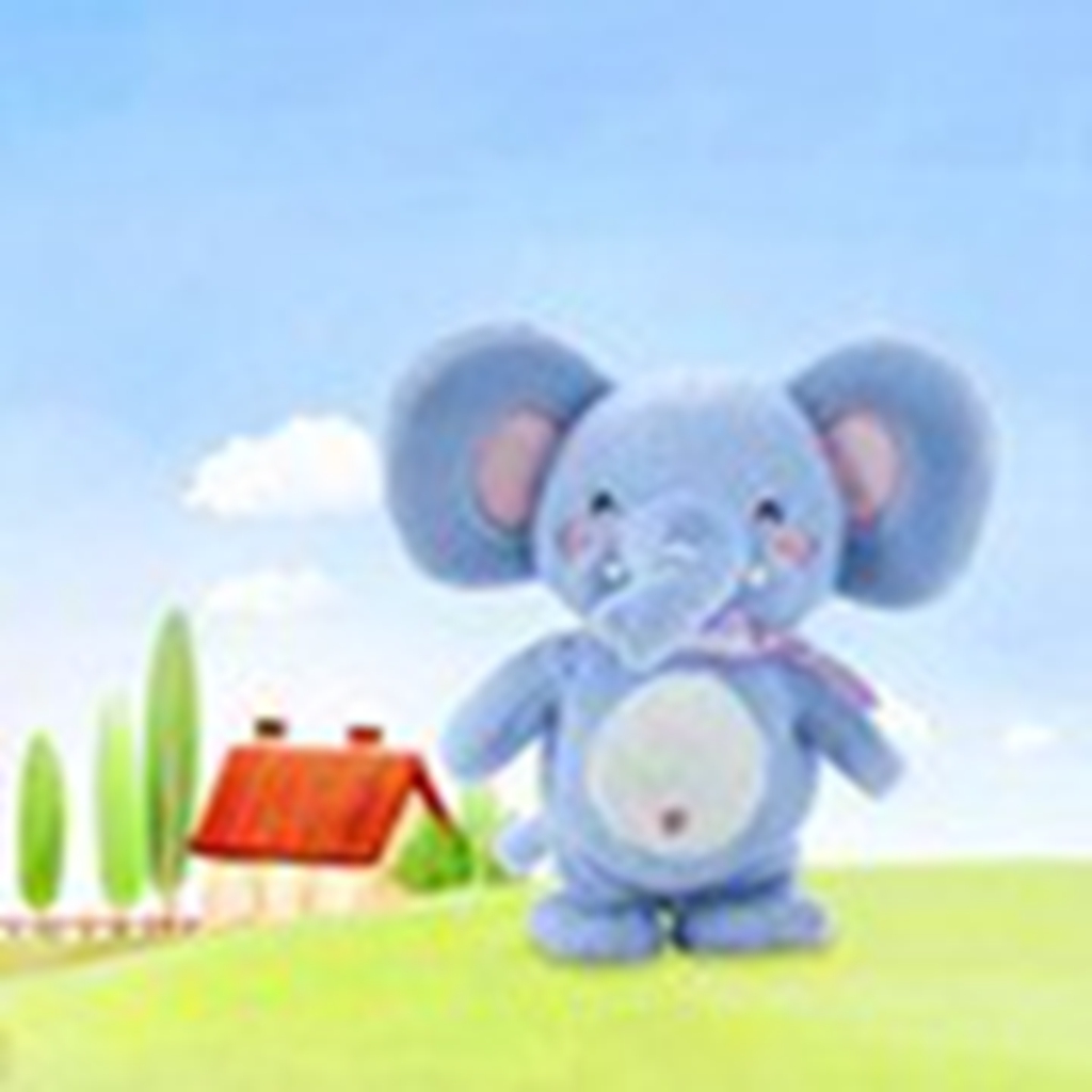 Little walking cute pet elephant