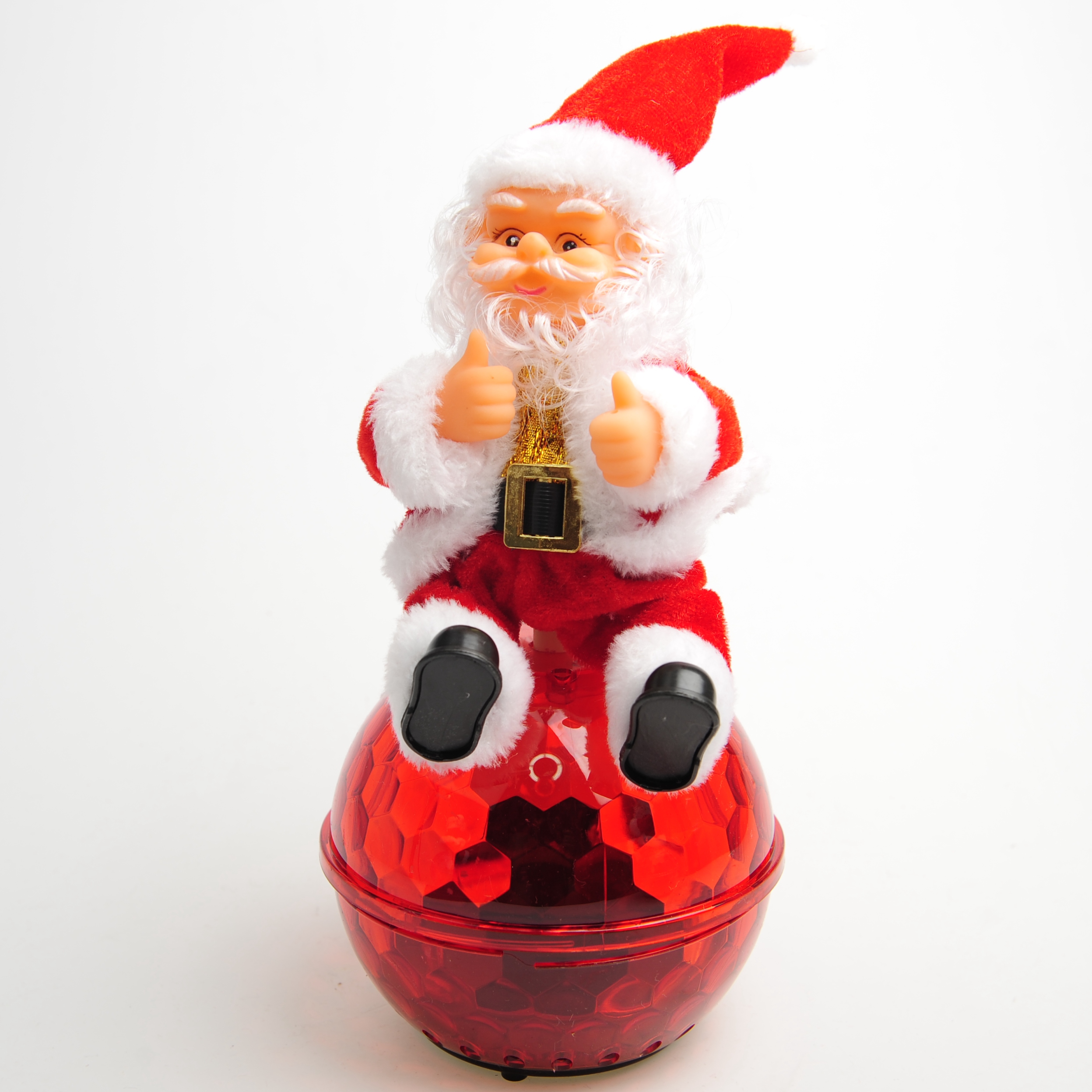 Electric Santa Claus, Christmas luminous ball, swinging Santa Claus, decorative ornaments, toys, Christmas