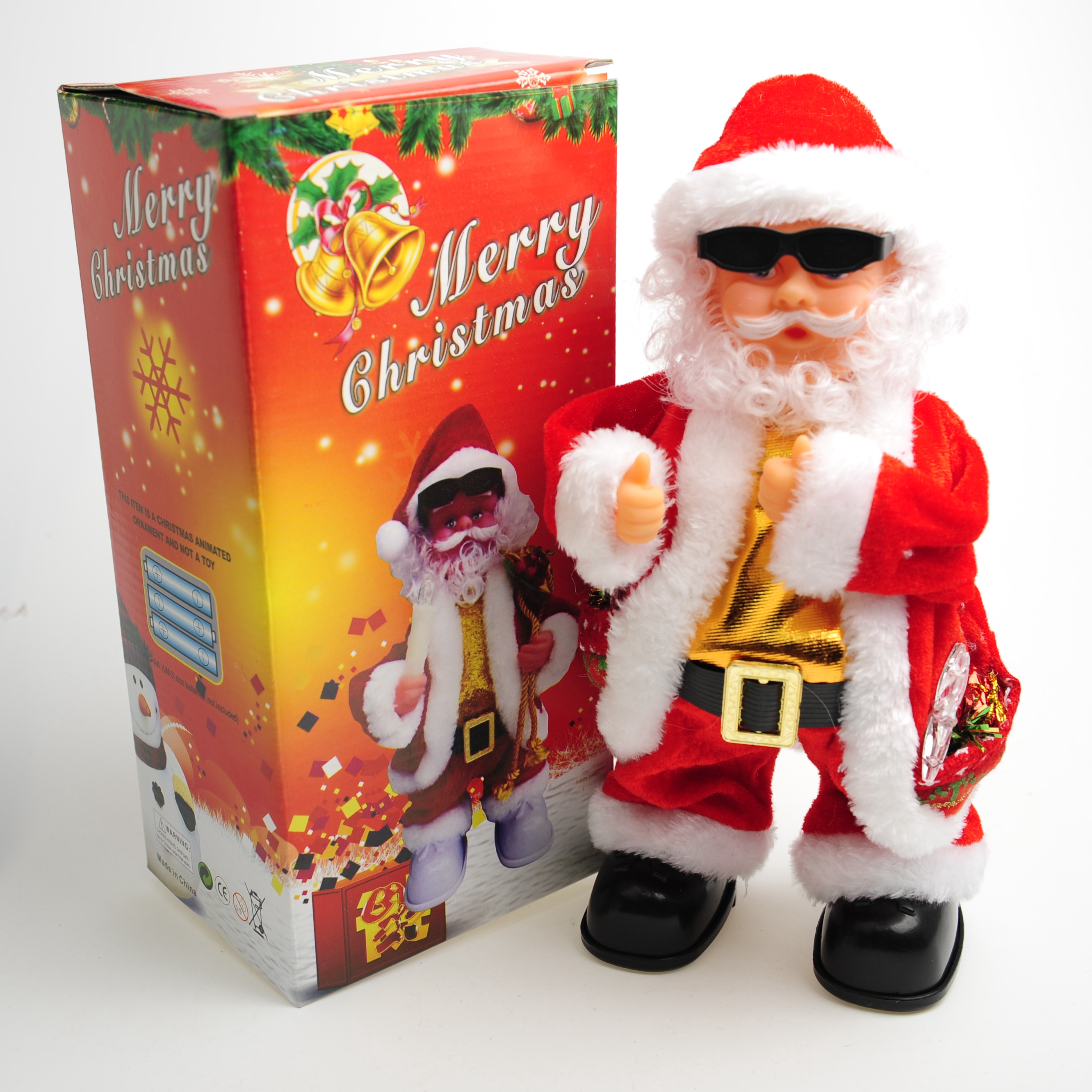 Electric Santa Claus, Christmas music, electric swing Old man, Santa Claus decorative ornaments, toys, Christmas Item Picture