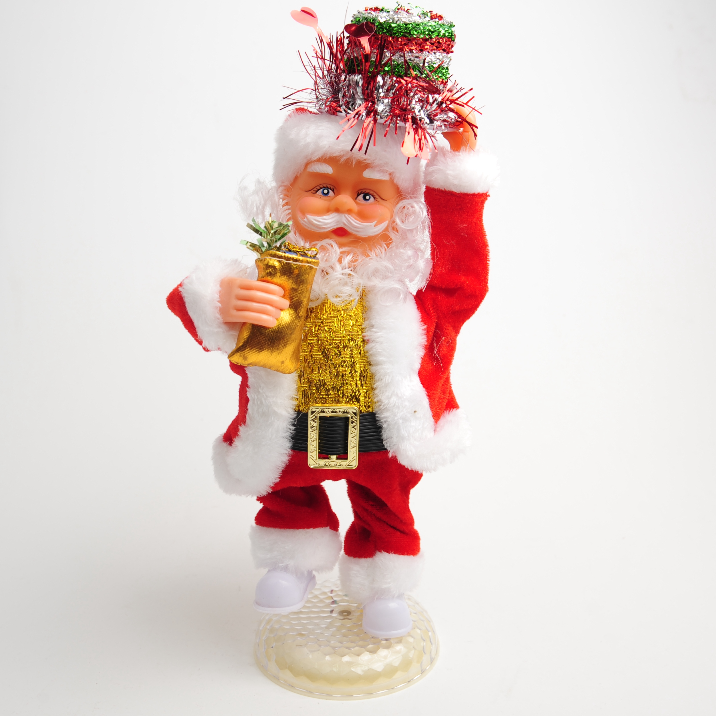 Electric Santa Claus, Christmas Cheer, Swinging Santa Claus, decorative figurines, toys, Christmas