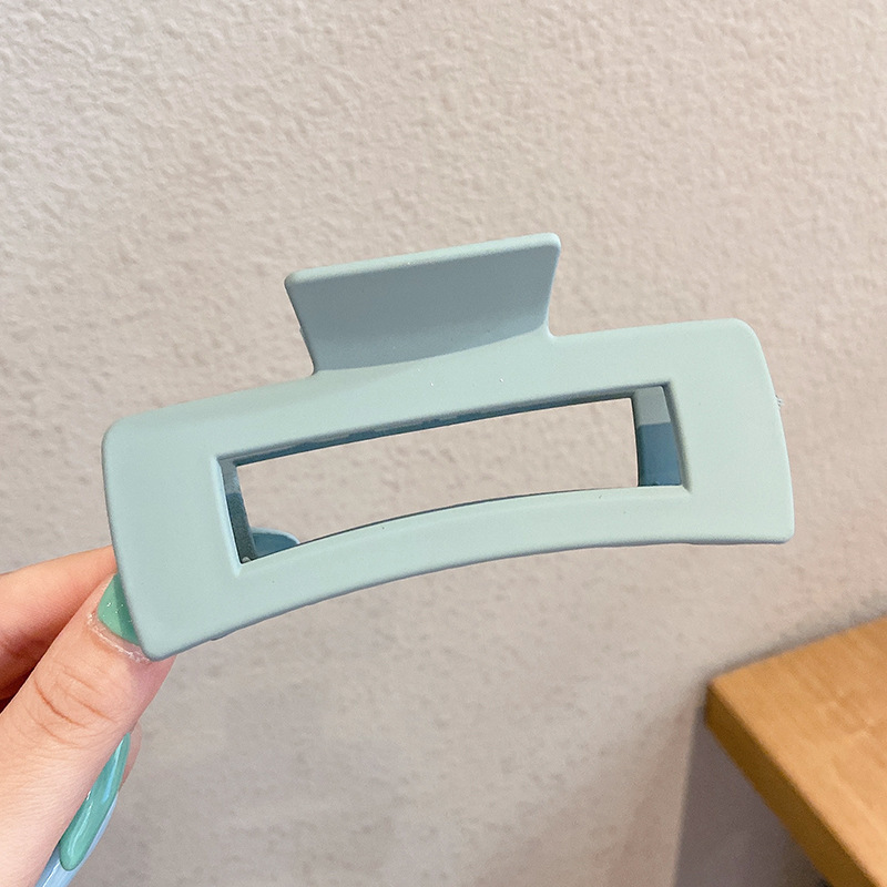 Korean-style ins plastic square gripper, simple and elegant, large back head hair clip, bath fixing clip, shark clip detail image 5