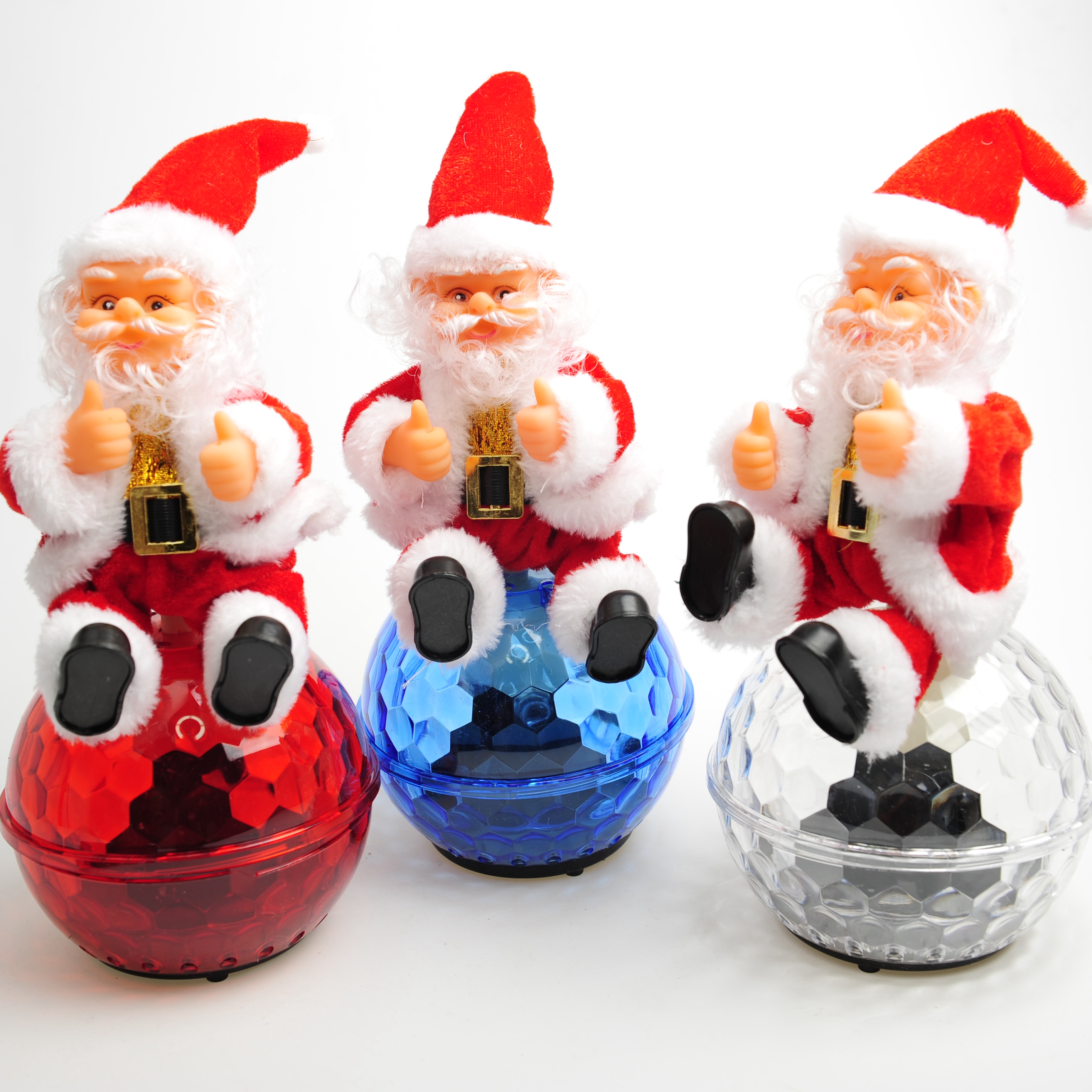 Electric Santa Claus, Christmas luminous ball, swinging Santa Claus, decorative ornaments, toys, Christmas Application Scenario