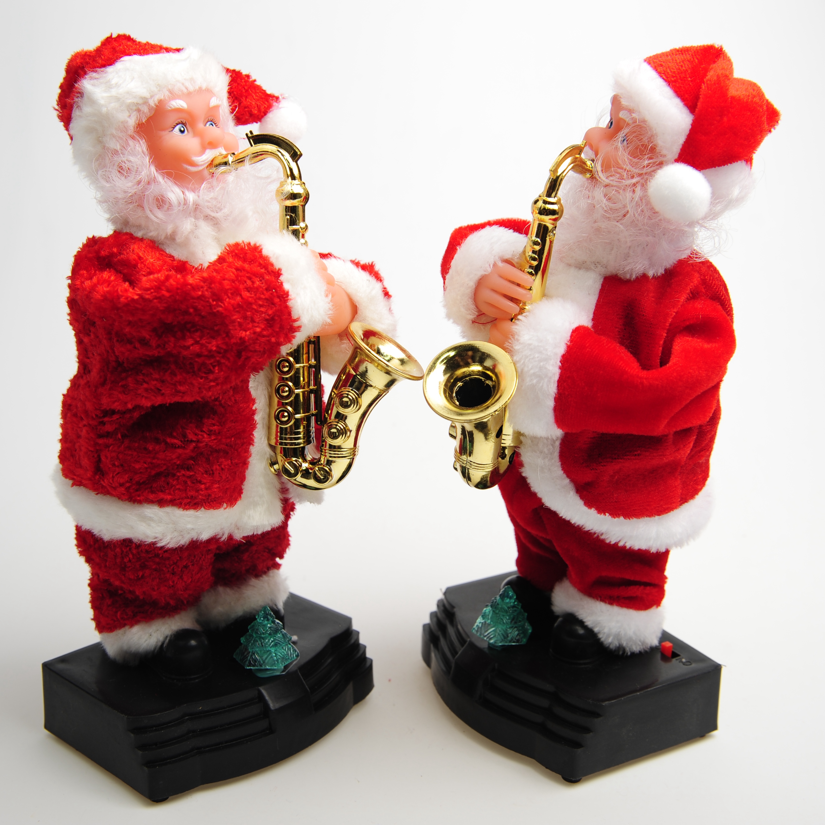 Santa Claus electric wind instrument saxophone singing Santa Claus toys Christmas decorative ornaments Specification image