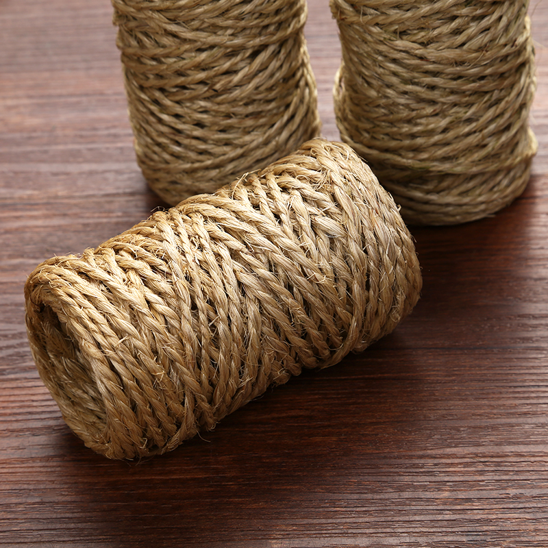 天然优质3mm粗剑麻绳 猫爬架 地毯编织绳详情图4
