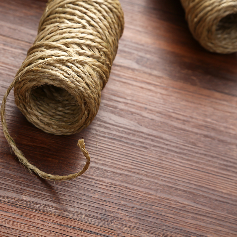 天然优质3mm粗剑麻绳 猫爬架 地毯编织绳详情图5