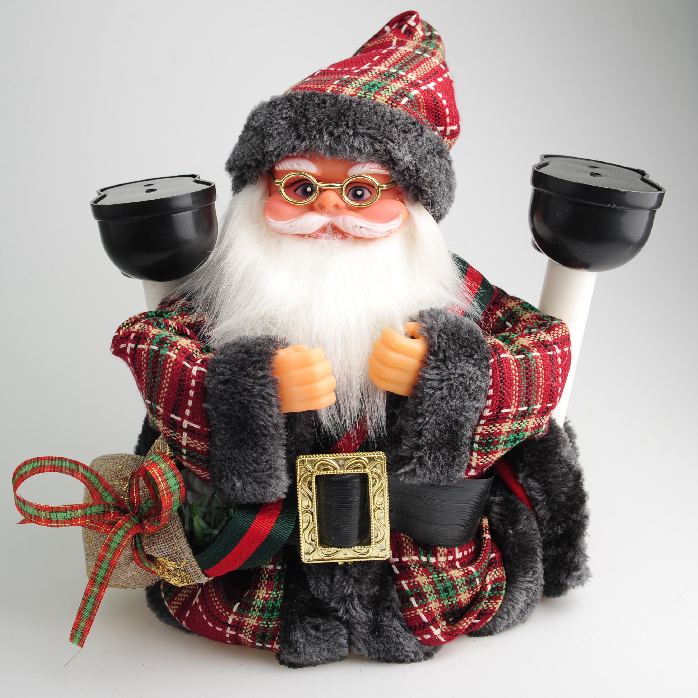 Christmas decorations, electric toy bags, Santa Claus