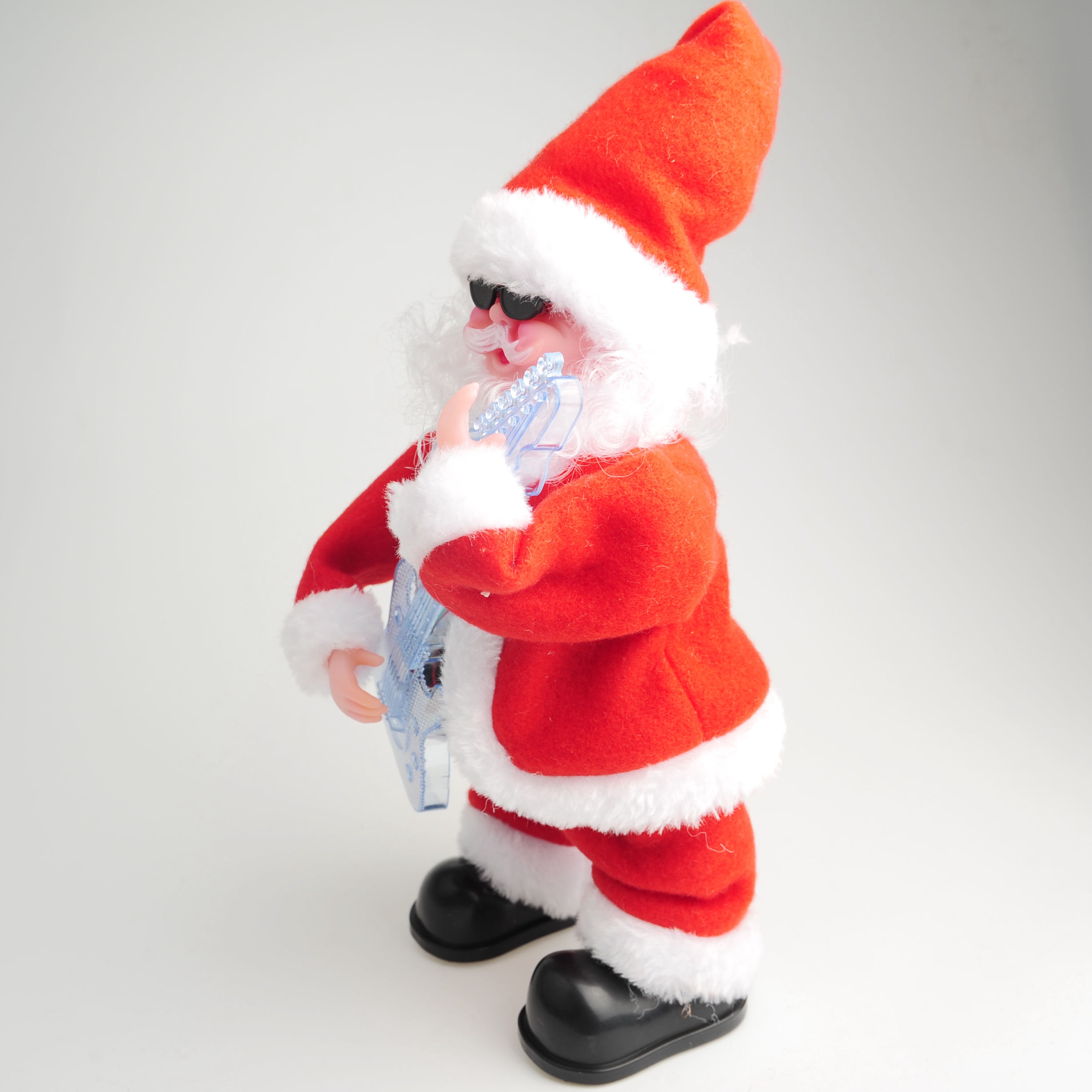 Creative new Christmas electric music swing, old man playing guitar, old man ornaments, decorations, gifts details Picture