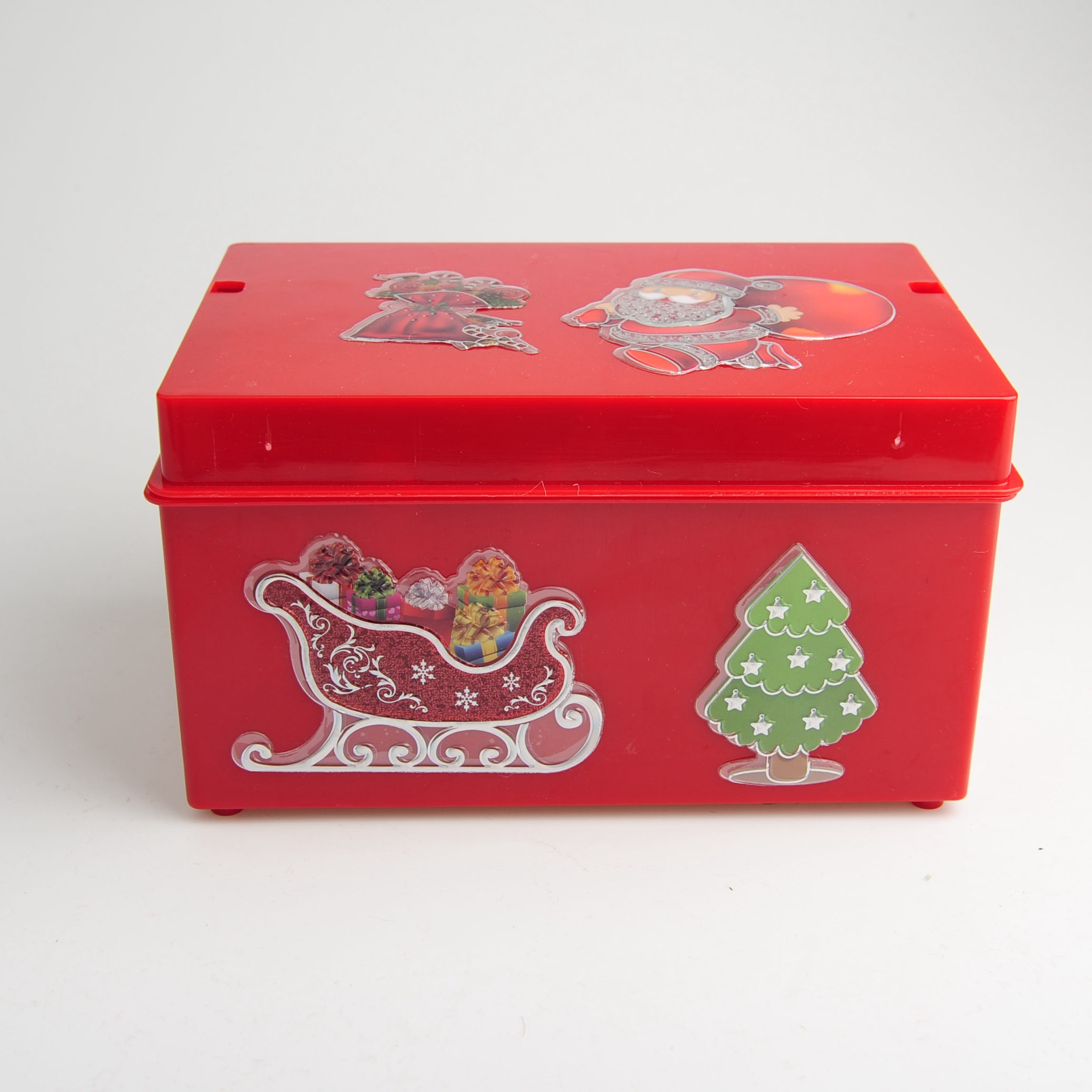 音乐盒复古彩绘圣诞节音乐盒圣诞老人礼物音乐盒详情图3
